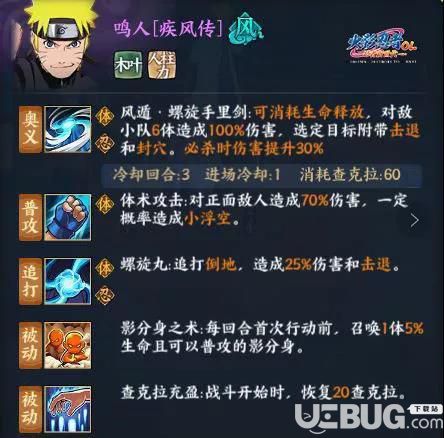 《火影忍者ol手游》疾風(fēng)傳鳴人技能是什么