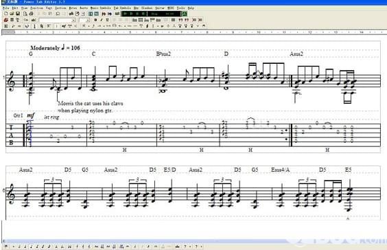 power tab editor(吉他制譜軟件)v1.7免費版