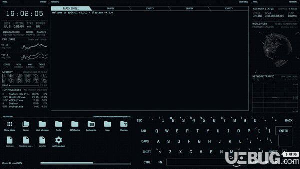 eDEX-UI(炫酷終端模擬器)