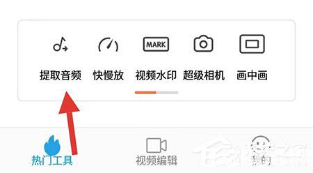 愛(ài)剪輯APP怎么提取音頻內(nèi)容