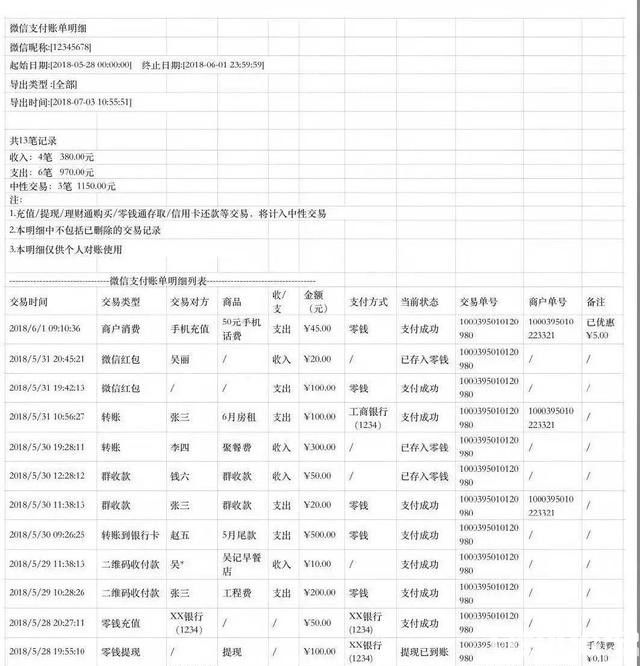 怎么對微信轉(zhuǎn)賬交易記錄進(jìn)行取證說明