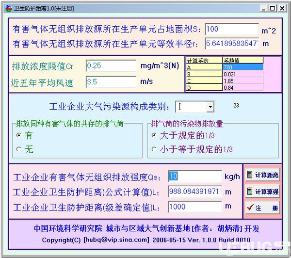 衛(wèi)生防護距離