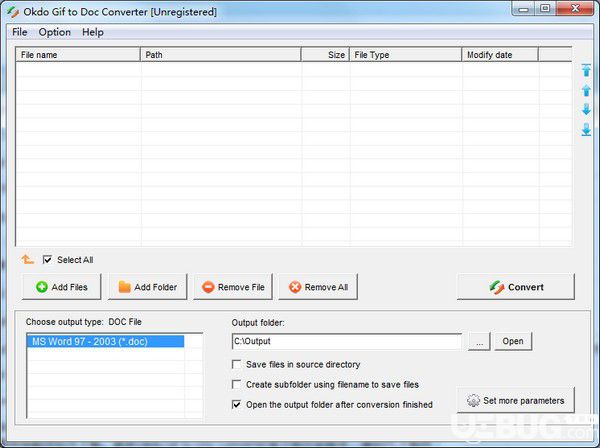 Okdo Gif to Doc Converter(圖片轉文檔軟件)