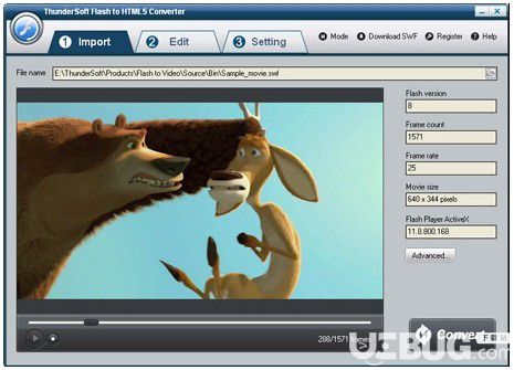 ThunderSoft Flash to HTML5(flash轉(zhuǎn)html5工具)v3.9免費版【2】