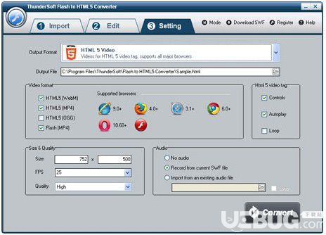 ThunderSoft Flash to HTML5(flash轉(zhuǎn)html5工具)v3.9免費版【4】