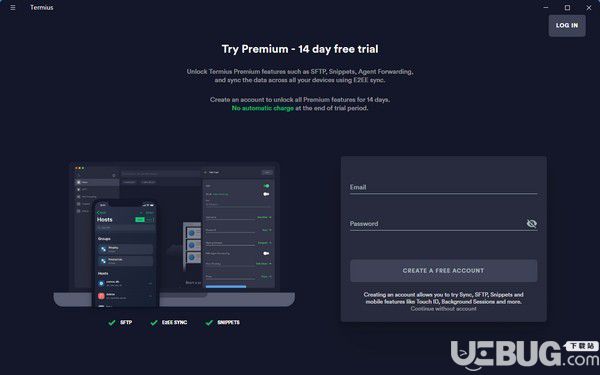 Termius(跨平臺SSH工具)v5.4.1.88免費(fèi)版【1】
