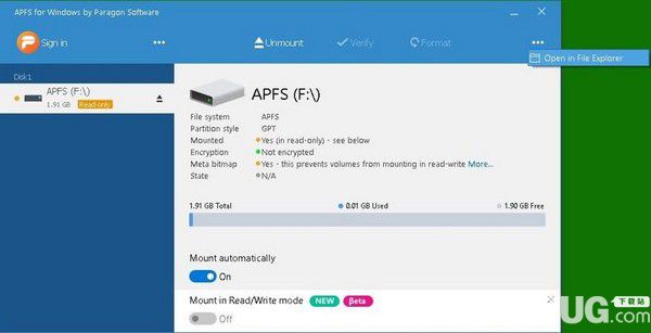 APFS for Windows(APFS格式轉(zhuǎn)換工具)v2.1.47免費(fèi)版【4】