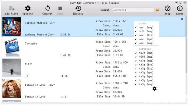 Easy M4V Converter(M4V轉(zhuǎn)換器)v1.4.5免費(fèi)版【4】