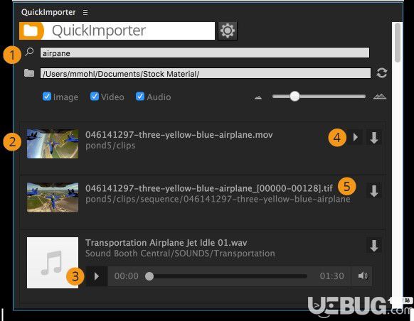 Quickimporter(AE/PR文件素材快速導(dǎo)入瀏覽插件)