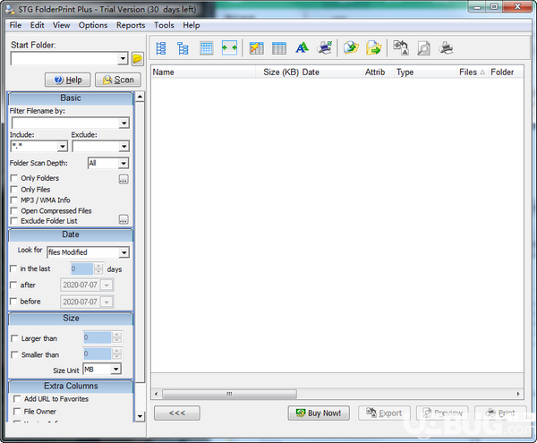STG FolderPrint Plus(打印硬盤里所有文件)v4.11免費(fèi)版