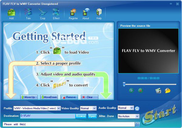 FLAV FLV to WMV Converter v2.58.15免費(fèi)版