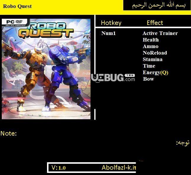 Roboquest修改器(無限生命無限彈藥)使用方法介紹