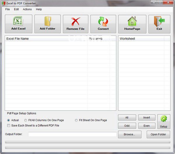 Free Excel to PDF Converter v1.0.0.0免費版