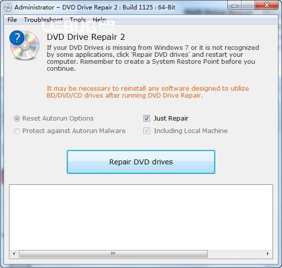 DVD Drive Repair(DVD驅(qū)動(dòng)修復(fù)工具)v2.2.2.1125免費(fèi)版