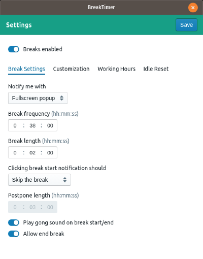BreakTimer(定時提醒軟件)v0.7.5 MacOS免費版【3】