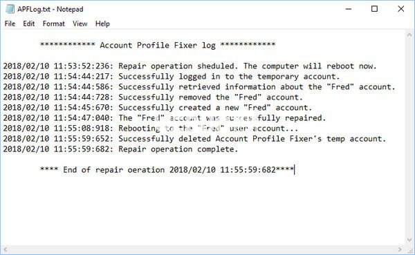 Account Profile Fixer(帳戶設(shè)定檔修復工具)v1.5.0.0免費版【3】