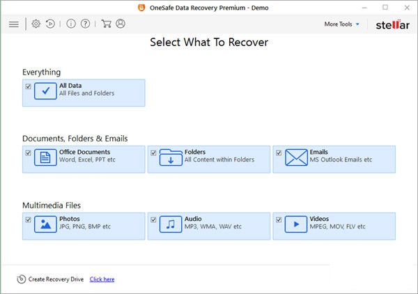 OneSafe Data Recovery