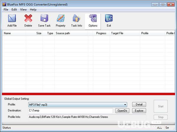 Bluefox MP3 OGG Converter v3.01.12.1008免費版