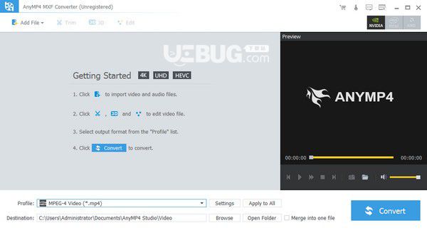 4Videosoft MXF Converter(MXF格式轉(zhuǎn)換器)v8.0.6免費版