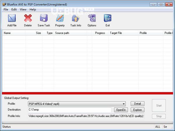 Bluefox AVI to PSP Converter(AVI轉(zhuǎn)PSP軟件)