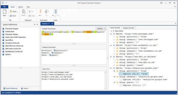 .NET Regular Expression Designer v4.0.2.17486免費版【2】