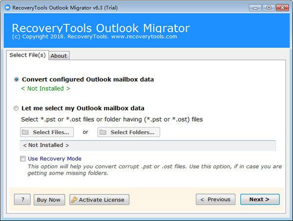 Outlook Migrator(PST轉(zhuǎn)換軟件)v6.3免費版
