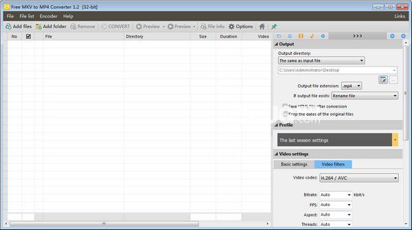 Free MKV to MP4 Converter v1.2免費版