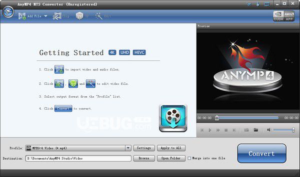 AnyMP4 MTS Converter(MTS格式轉(zhuǎn)換器)v7.2.32免費(fèi)版【1】