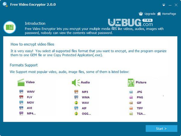 Free Video Encryptor(視頻加密軟件)v2.0.0免費版【1】