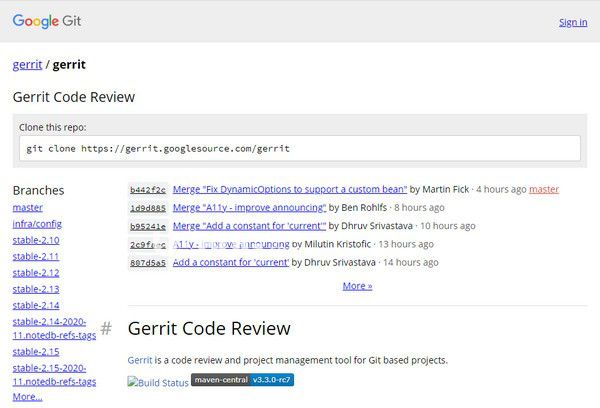 Gerrit(代碼審查項目管理工具)