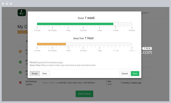 Healthchecks(cron作業(yè)監(jiān)控服務(wù))v1.19.0免費版【2】