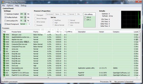 Process Priority Optimizer(進程優(yōu)化工具)
