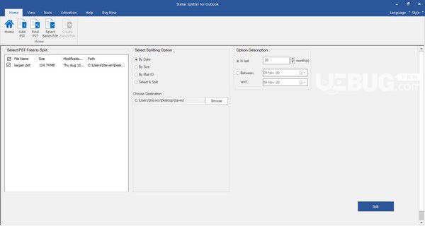 Stellar Splitter for Outlook(數據分割工具)