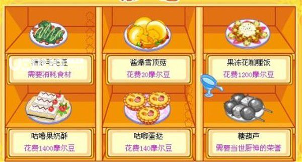 《摩爾莊園手游》中菜譜研究說明