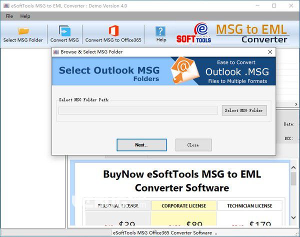 eSoftTools MSG to EML Converter 4.0免費版【2】