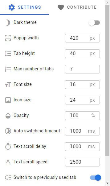Popup Tab Switcher(標(biāo)簽管理器插件)