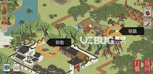 《江南百景圖手游》長恨歌寶箱鑰匙位置在哪