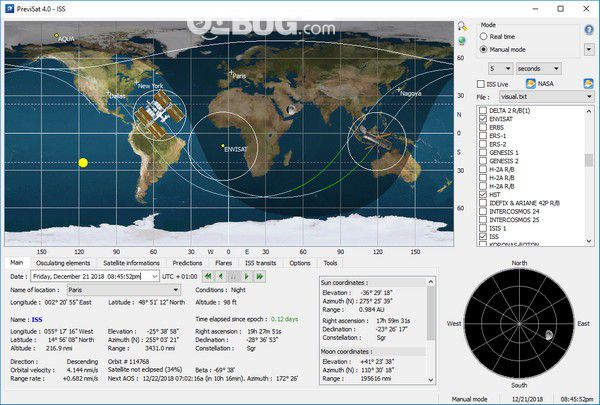 PreviSat(衛(wèi)星跟蹤工具)v4.0.8.1免費版【2】