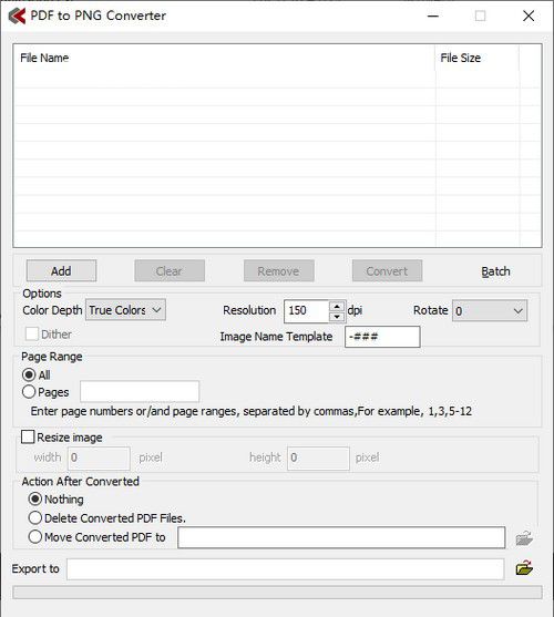 Digitzone PDF to PNG Converter(PDF文件轉(zhuǎn)換工具)