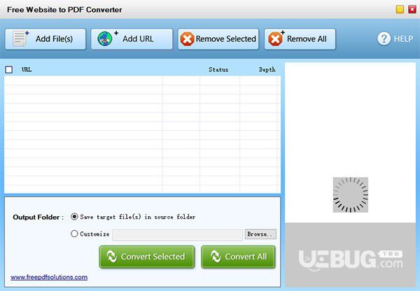 Free Website to PDF Converter(文件格式轉換軟件)