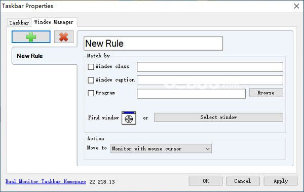 Dual Monitor Taskbar(雙顯示器任務(wù)欄工具)v1.22綠色版【2】