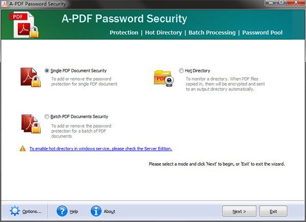 A-PDF Password Security v4.3 免費版