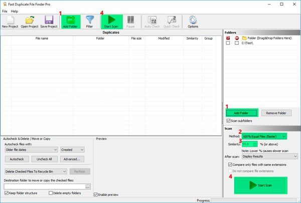 Fast Duplicate File Finder Pro(重復(fù)文件查找工具)