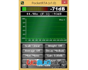 分貝測試軟件(PocketRTA)v1.0綠色版