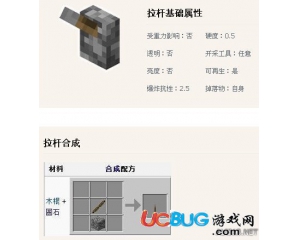 《我的世界》拉桿怎么做？我的世界合成拉桿方法一覽
