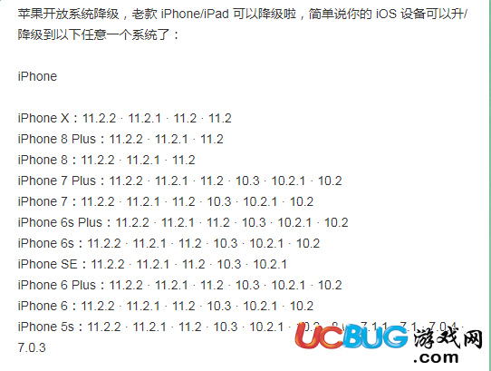 蘋果ios舊款系統(tǒng)怎么降級(jí)