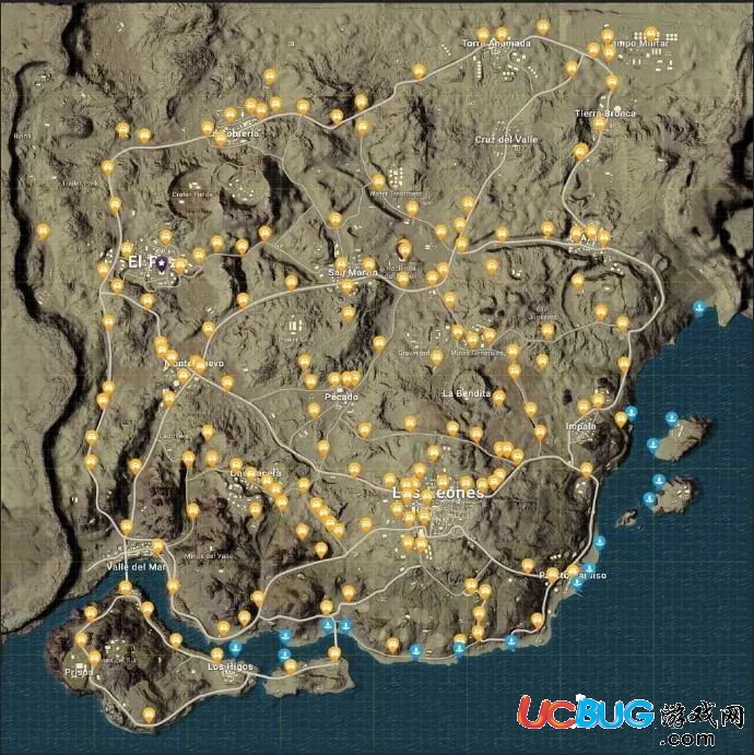 《絕地求生全軍出擊手游》沙漠地圖刷車(chē)位置在哪
