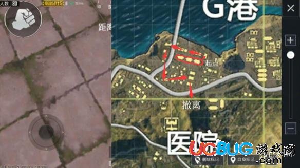 《刺激戰(zhàn)場手游》G港下城區(qū)怎么落點(diǎn)