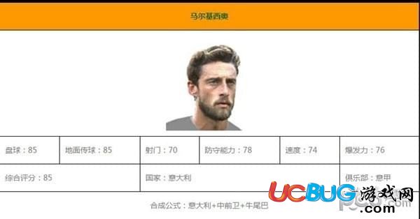 《實況足球手游》馬爾基西奧合成公式方法